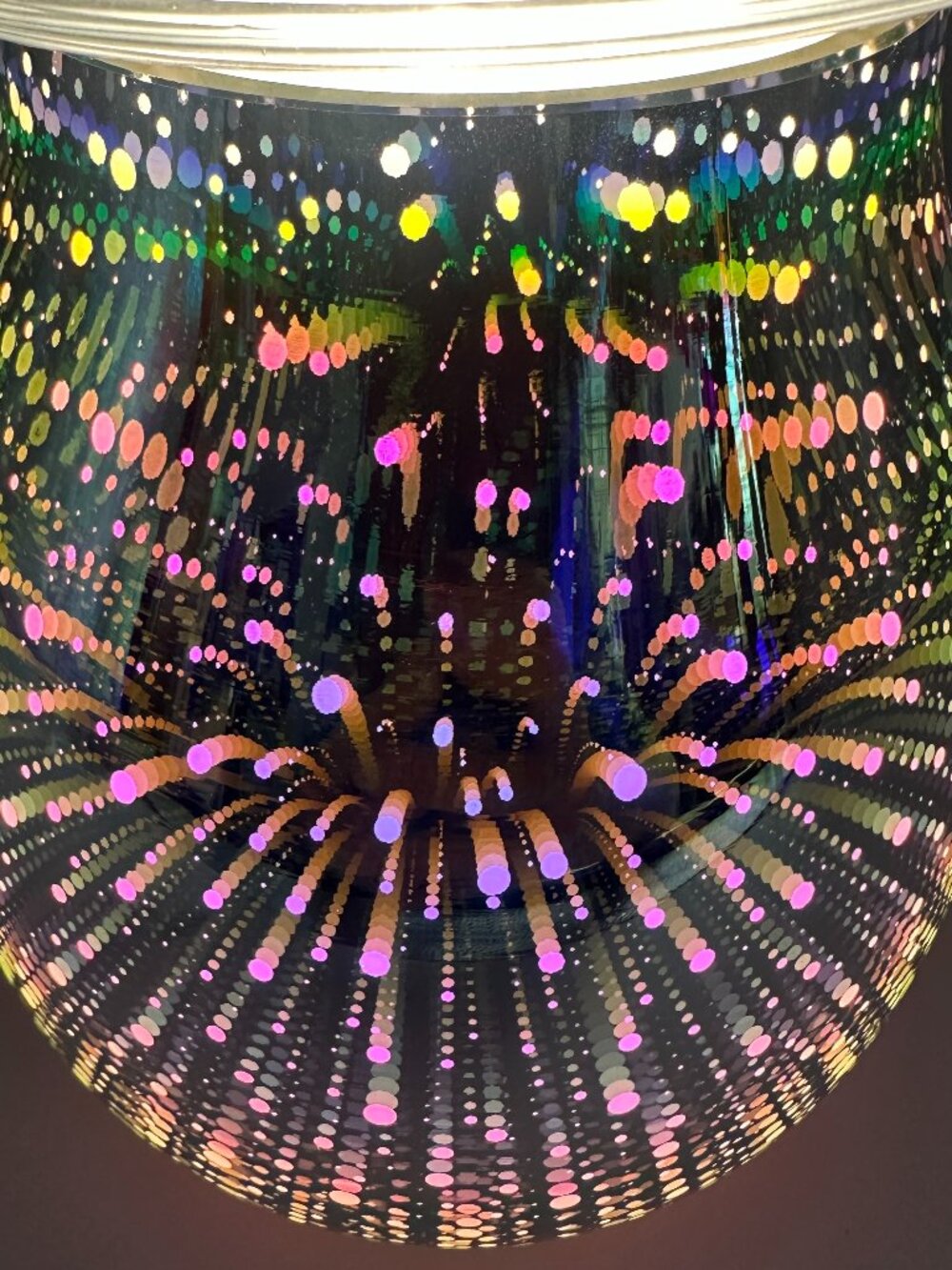 3D Firework Glass Wax Melt Warmer Iridescent Light Decor New